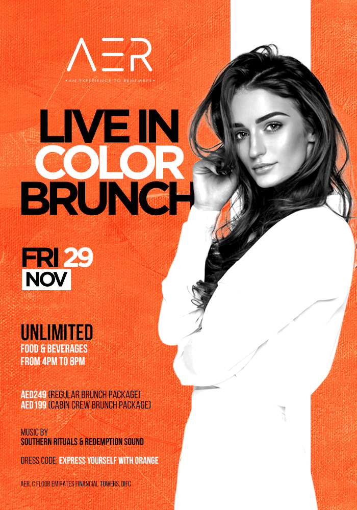 Live in Color Brunch — secondary creative.