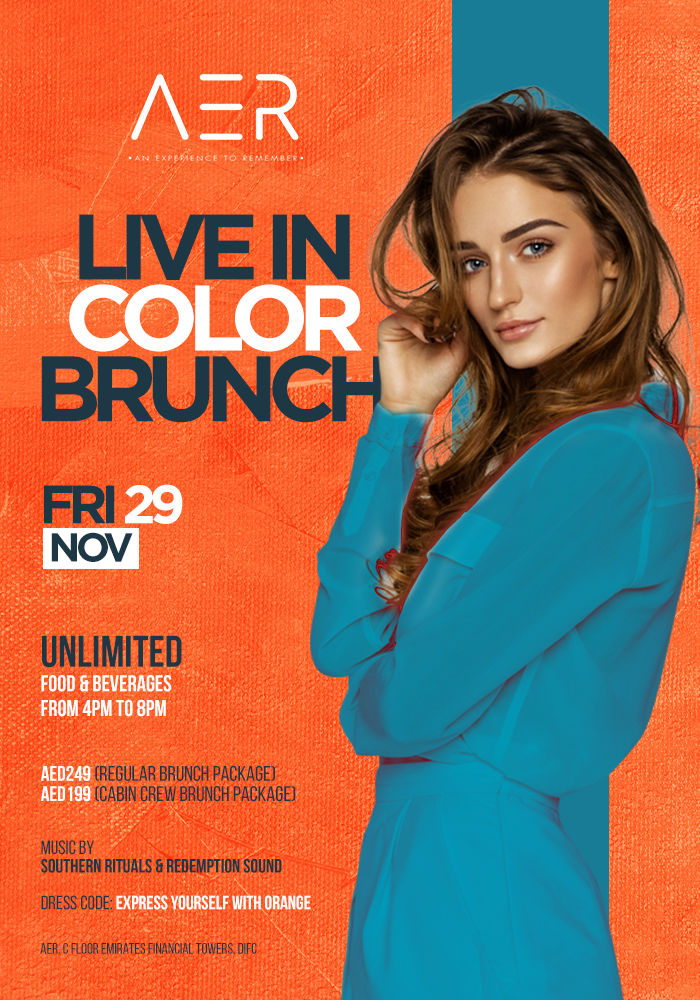 Live in Color Brunch — secondary creative.