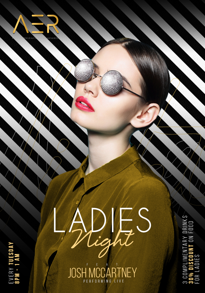 Ladies' Night — themed weekly creative.