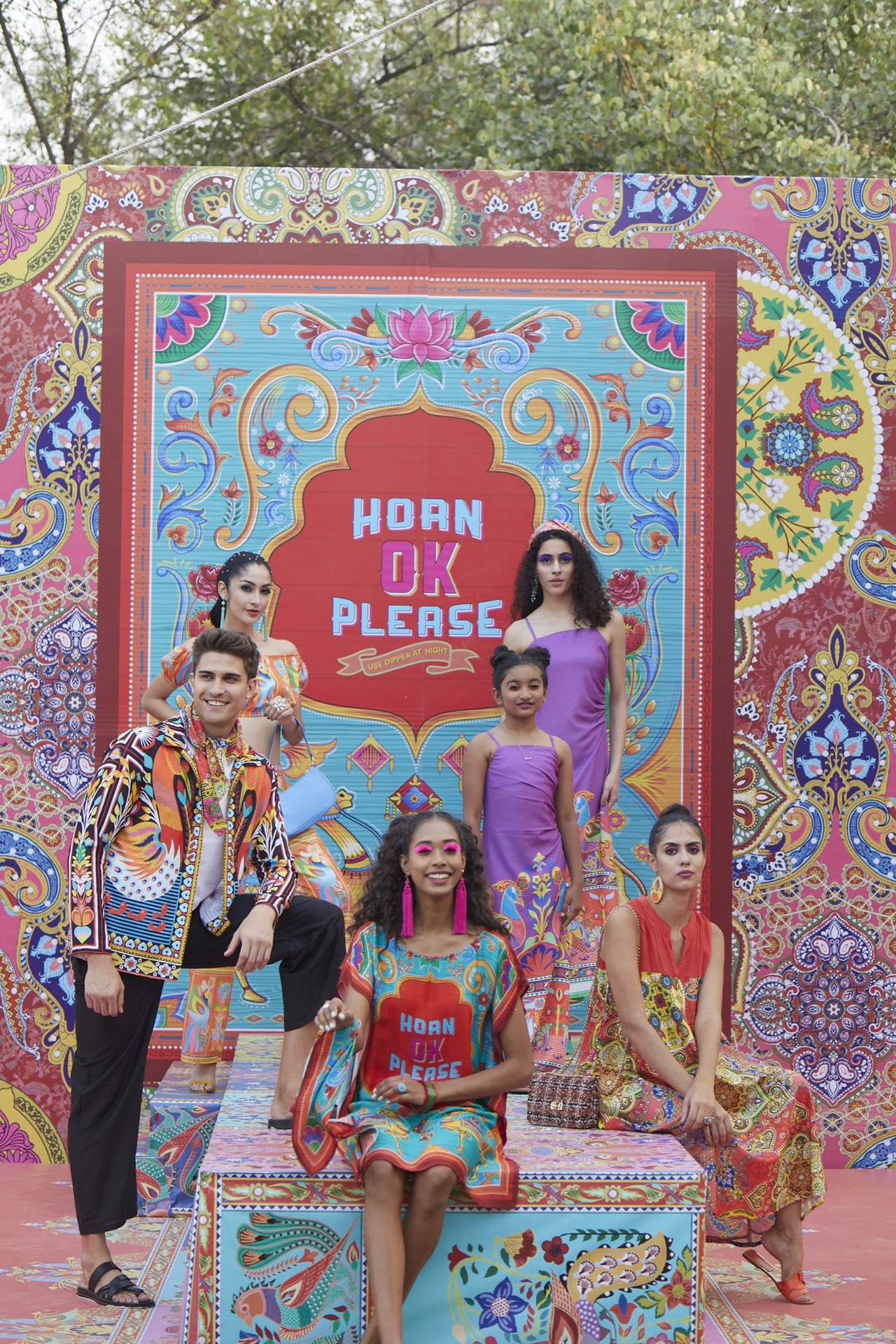 AKS by Nidhi — Horn OK Please collection campaign group composition.