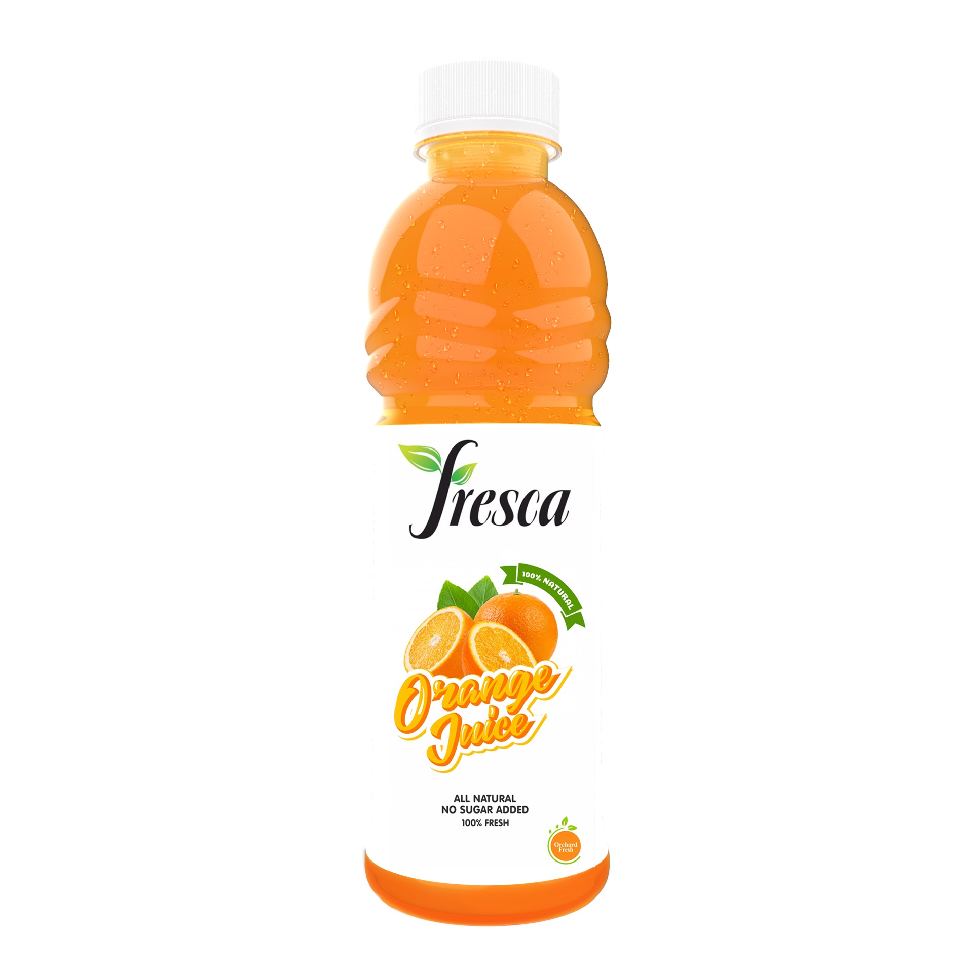 Fresca Juices — orange flavor tile.