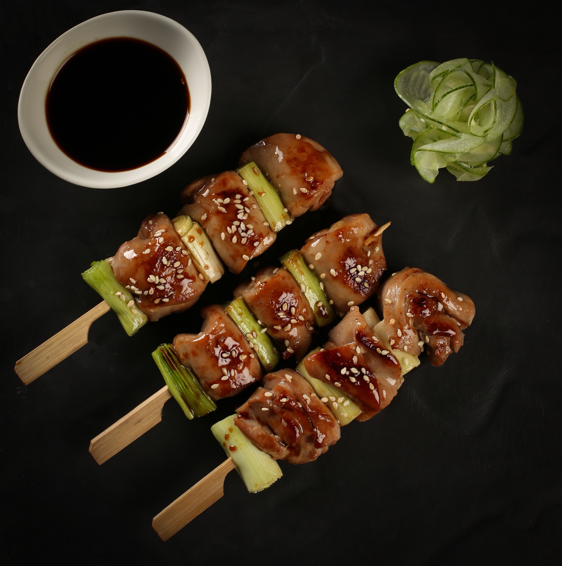 Jade restaurant — menu photography.
