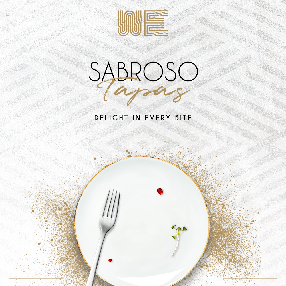 Sabroso Tapas — menu launch social tile.
